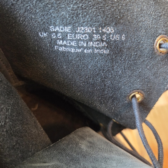 Anthropologie J Shoes Sadie Ankle Leather Boho Fall Winter Booties Size US 8 - Picture 14 of 14